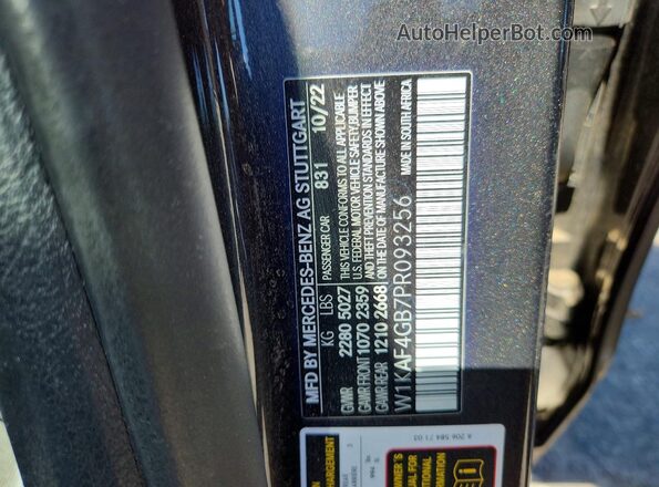 W1KAF4GB7PR093256 2023 MERCEDES-BENZ C Black Engine compartment view