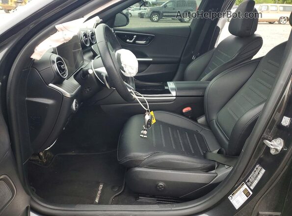 W1KAF4GB8PR081939 2023 MERCEDES-BENZ C Gray Widok wnętrza z przodu