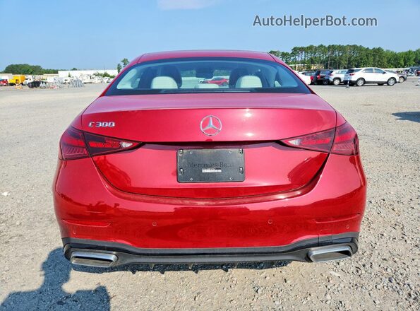 W1KAF4GB8RR187066 2024 MERCEDES-BENZ C Red Vista trasera