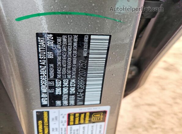 W1KAF4GB8RR207252 2024 MERCEDES-BENZ C Beige Widok naklejki z numerem VIN