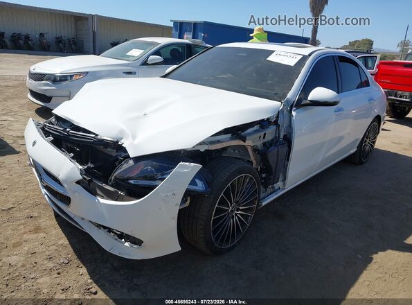 W1KAF4GB9PR091153 2023 MERCEDES-BENZ C-CLASS White წინა მარცხენა ხედი სამი მეოთხედიდან