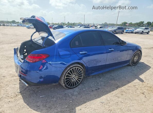 W1KAF4GB9PR149410 2023 MERCEDES-BENZ C Синий Задняя правая четверть