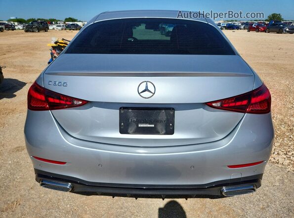 W1KAF4GBXPR144801 2023 MERCEDES-BENZ C Silver Հետևի տեսք