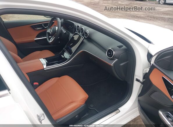 W1KAF4HB0SR287716 2025 MERCEDES-BENZ C-CLASS White Вид салону спереду