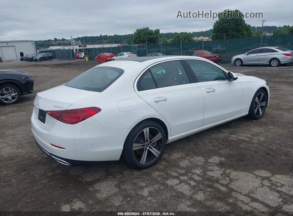 W1KAF4HB0SR287716 2025 MERCEDES-BENZ C-CLASS White Задня права чверть