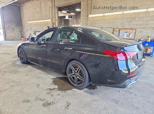 W1KAF4HB2NR039004 2022 MERCEDES-BENZ C Черный Задняя левая четверть