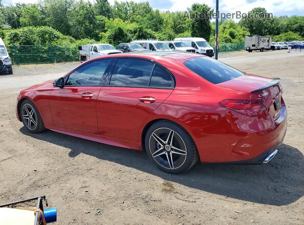 W1KAF4HB2NR067756 2022 MERCEDES-BENZ C Бордовый Задняя левая четверть