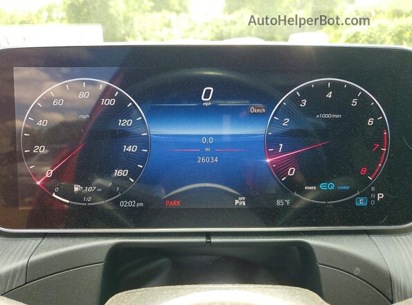W1KAF4HB2NR067756 2022 MERCEDES-BENZ C Бордовый Вид щитка приборов