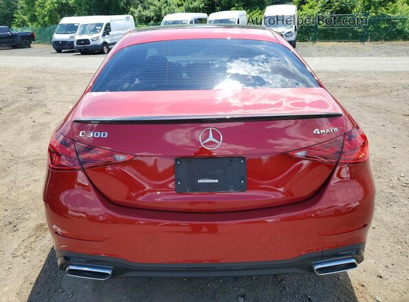 W1KAF4HB2NR067756 2022 MERCEDES-BENZ C Бордовый Вид сзади