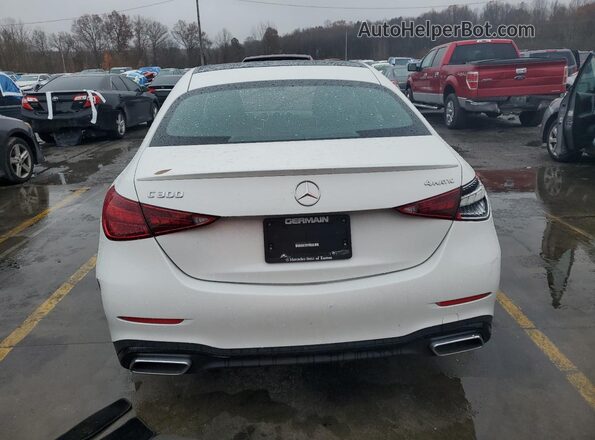 W1KAF4HB2PR072734 2023 MERCEDES-BENZ C White Widok z tyłu