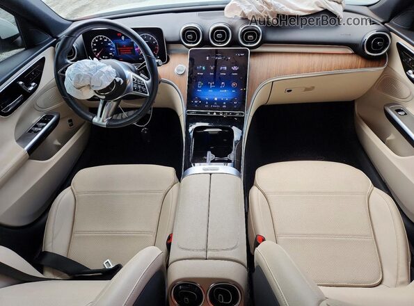 W1KAF4HB3PR101402 2023 MERCEDES-BENZ C White წინა პანელის ხედი