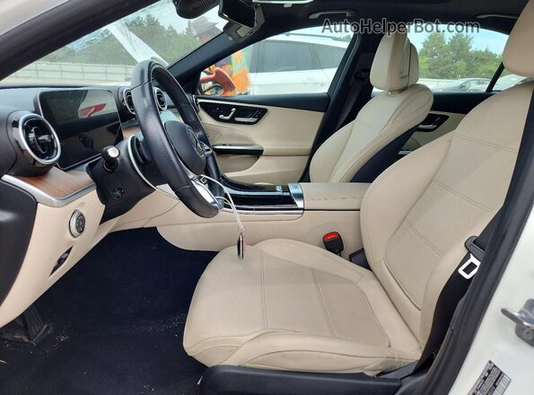W1KAF4HB3RR185370 2024 MERCEDES-BENZ C White Widok wnętrza z przodu