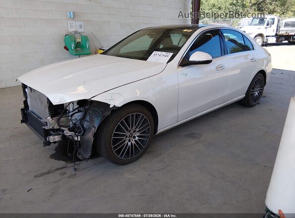 W1KAF4HB3SR250563 2025 MERCEDES-BENZ C-CLASS Белый Передняя левая четверть