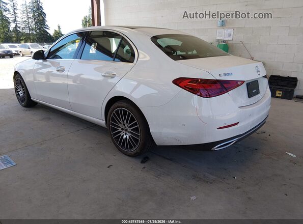 W1KAF4HB3SR250563 2025 MERCEDES-BENZ C-CLASS Белый Задняя левая четверть