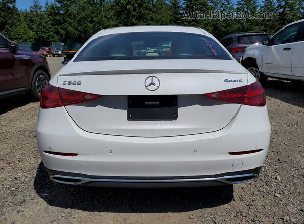 W1KAF4HB4NR018493 2022 MERCEDES-BENZ C White Вид ззаду