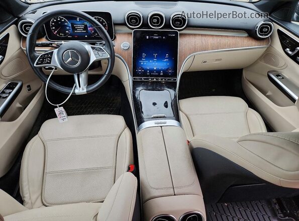 W1KAF4HB4PR145117 2023 MERCEDES-BENZ C Black წინა პანელის ხედი