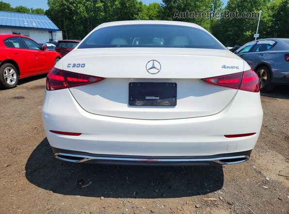 W1KAF4HB5NR040583 2022 MERCEDES-BENZ C White Հետևի տեսք