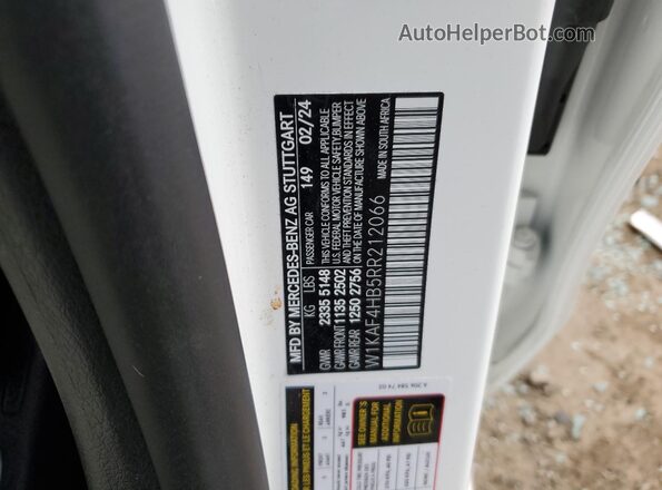 W1KAF4HB5RR212066 2024 MERCEDES-BENZ C Белый Вид подкапотного пространства