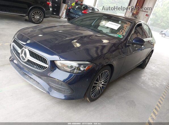 W1KAF4HB6NR013831 2022 MERCEDES-BENZ C-CLASS Blue Передня ліва чверть