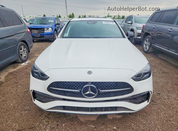 W1KAF4HB6NR015238 2022 MERCEDES-BENZ C White Вид спереду