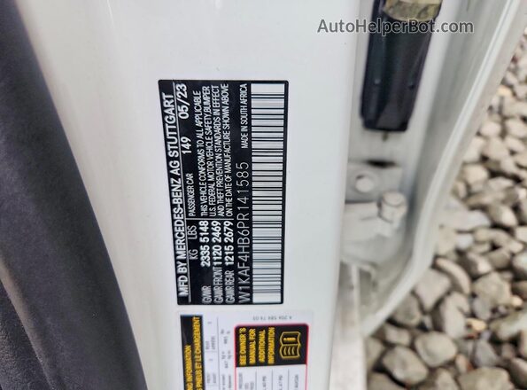 W1KAF4HB6PR141585 2023 MERCEDES-BENZ C Белый Вид подкапотного пространства