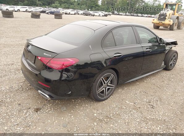 W1KAF4HB6RR174783 2024 MERCEDES-BENZ C-CLASS Черный Задняя правая четверть