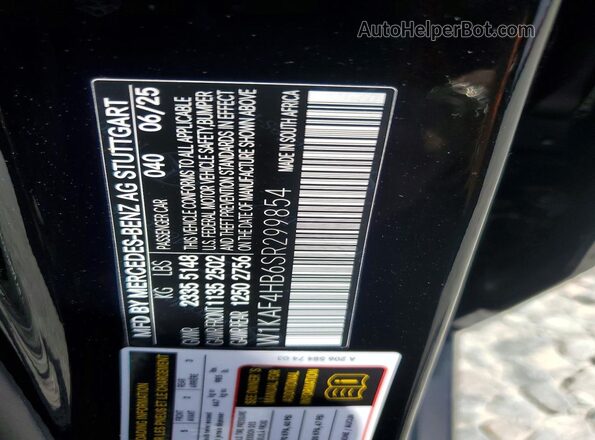 W1KAF4HB6SR299854 2025 MERCEDES-BENZ C Черный Вид подкапотного пространства