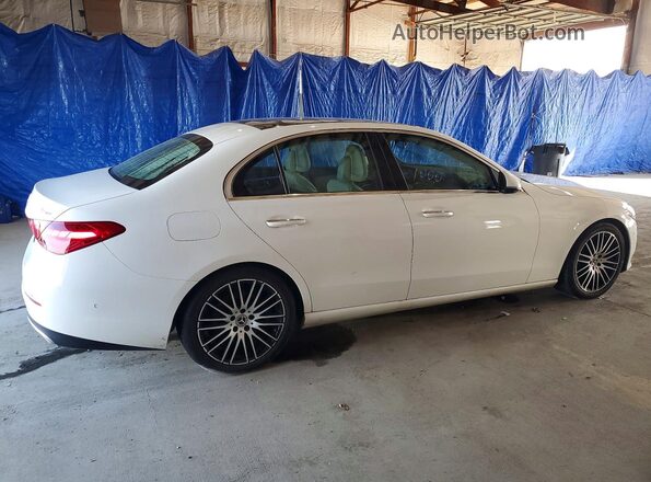 W1KAF4HB7NR015376 2022 MERCEDES-BENZ C Белый Задняя правая четверть