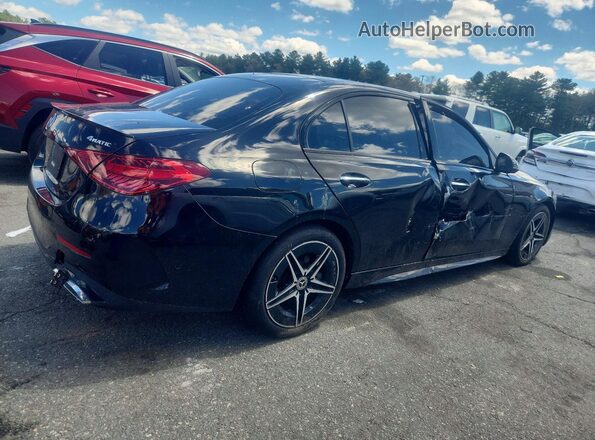 W1KAF4HB7RR182309 2024 MERCEDES-BENZ C Black უკანა მარჯვენა