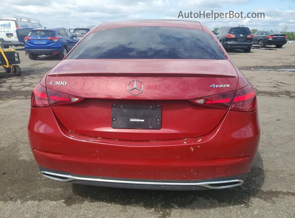W1KAF4HB7RR217530 2024 MERCEDES-BENZ C Red Հետևի տեսք