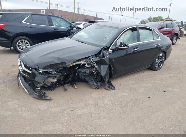 W1KAF4HB8NR018500 2022 MERCEDES-BENZ C-CLASS Black Передня ліва чверть