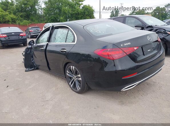 W1KAF4HB8NR018500 2022 MERCEDES-BENZ C-CLASS Black Задня ліва чверть