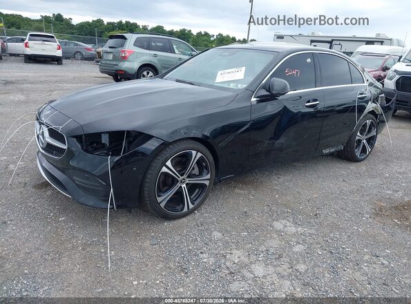 W1KAF4HB8RR188233 2024 MERCEDES-BENZ C-CLASS Black Առջևի ձախ երեք քառորդ տեսարան