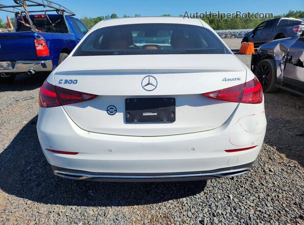 W1KAF4HB9PR081916 2023 MERCEDES-BENZ C White Widok z tyłu