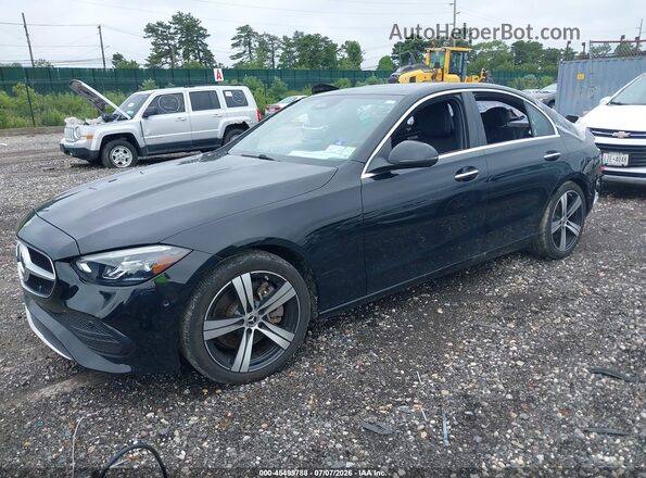 W1KAF4HB9RR235320 2024 MERCEDES-BENZ C-CLASS Black წინა მარცხენა ხედი სამი მეოთხედიდან
