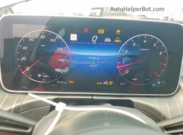 W1KAF4HB9SR298956 2025 MERCEDES-BENZ C Gray Սարքավորումների վահանակի տեսք
