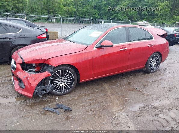 W1KAF4HBXNR062756 2022 MERCEDES-BENZ C-CLASS Red Przód lewy
