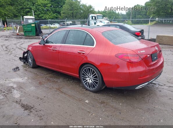 W1KAF4HBXNR062756 2022 MERCEDES-BENZ C-CLASS Red Tył lewy