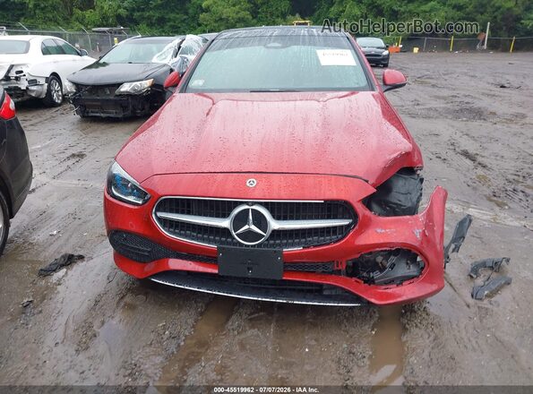 W1KAF4HBXNR062756 2022 MERCEDES-BENZ C-CLASS Red Widok deski rozdzielczej