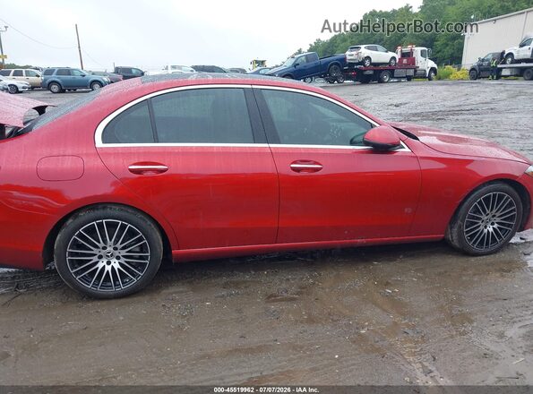 W1KAF4HBXNR062756 2022 MERCEDES-BENZ C-CLASS Red Widok zestawu wskaźników