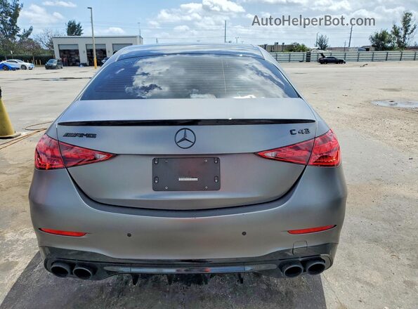 W1KAF8HB1SR283519 2025 MERCEDES-BENZ C Gray უკანა ხედი