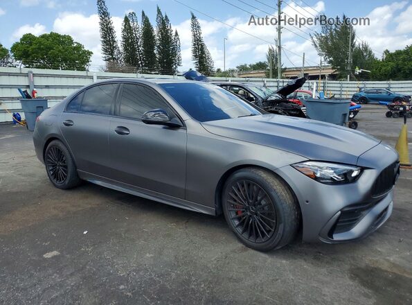 W1KAF8HB1SR283519 2025 MERCEDES-BENZ C Gray წინა მარჯვენა