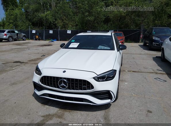 W1KAF8HB6PR074557 2023 MERCEDES-BENZ AMG C 43 White Front view