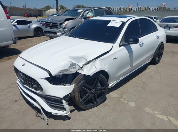 W1KAF8HB6TR309520 2026 MERCEDES-BENZ AMG C 43 White Vista tres cuartos delantera izquierda