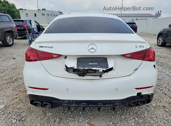 W1KAF8HB7PR101247 2023 MERCEDES-BENZ C White უკანა ხედი