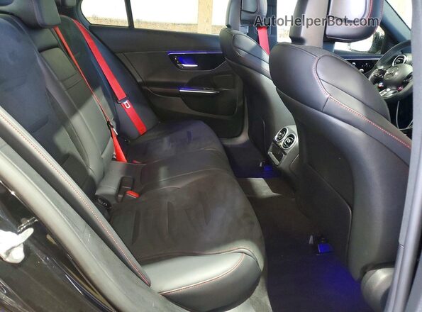 W1KAF8HB7PR148441 2023 MERCEDES-BENZ C Black უკანა სავარძლების ხედი
