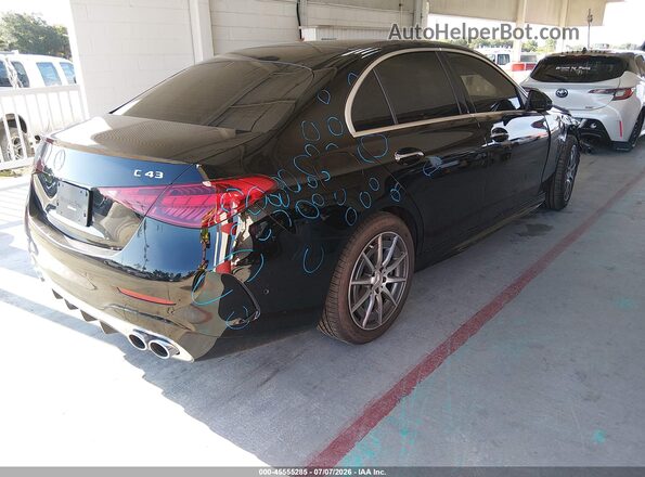 W1KAF8HB7TR325922 2026 MERCEDES-BENZ AMG C 43 Черный Задняя правая четверть
