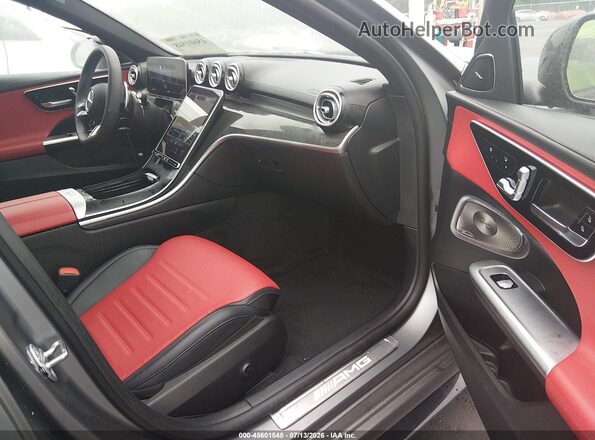 W1KAF8HB9PR122911 2023 MERCEDES-BENZ AMG C 43 Gray Widok wnętrza z przodu