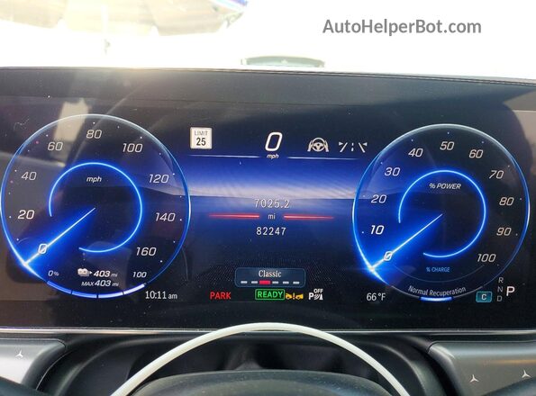 W1KCG2DB0NA009501 2022 MERCEDES-BENZ EQS White Vista del cuadro de instrumentos
