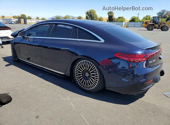 W1KCG2DB2NA008477 2022 MERCEDES-BENZ EQS Blue Rear left